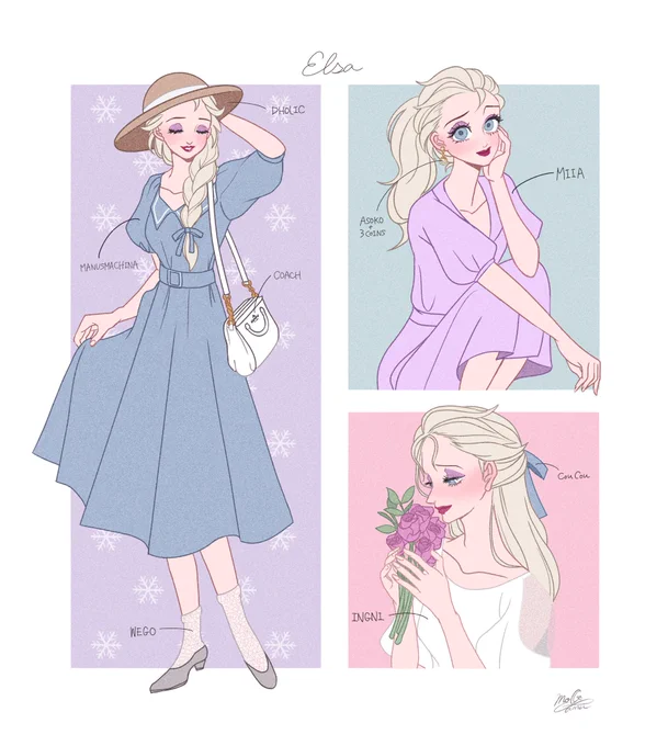 せっかくなのでブランドや買ったサイト等ものっけて再掲?

#リプ来たキャラに自分の私服を着せる 