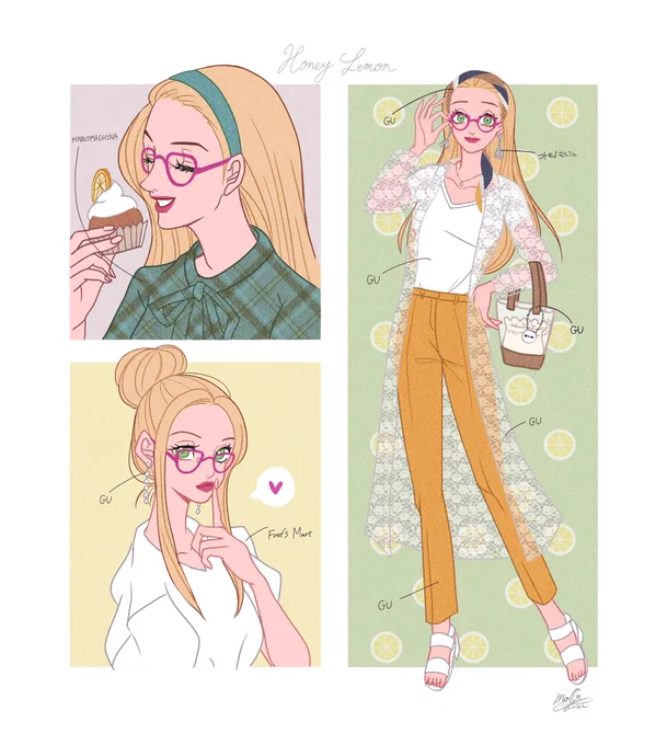 せっかくなのでブランドや買ったサイト等ものっけて再掲?

#リプ来たキャラに自分の私服を着せる 