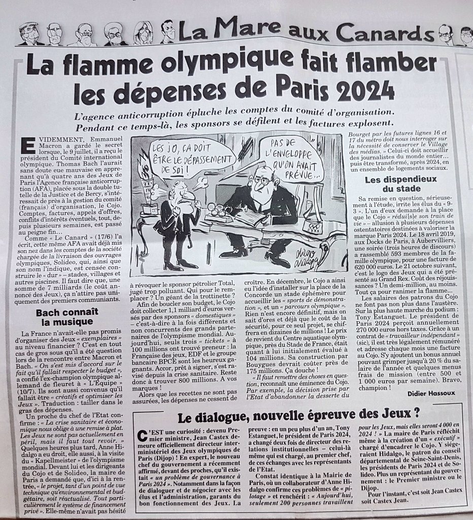 On savait que ce serait une gabegie avant même que Paris devienne la ville organisatrice. 
On constate que c'est une folie pendant la préparation. 
On en paiera longtemps le prix après.
Et ce sont et ce seront toujours les mêmes qui trinqueront. 
#Paris2024 #Athènes2004