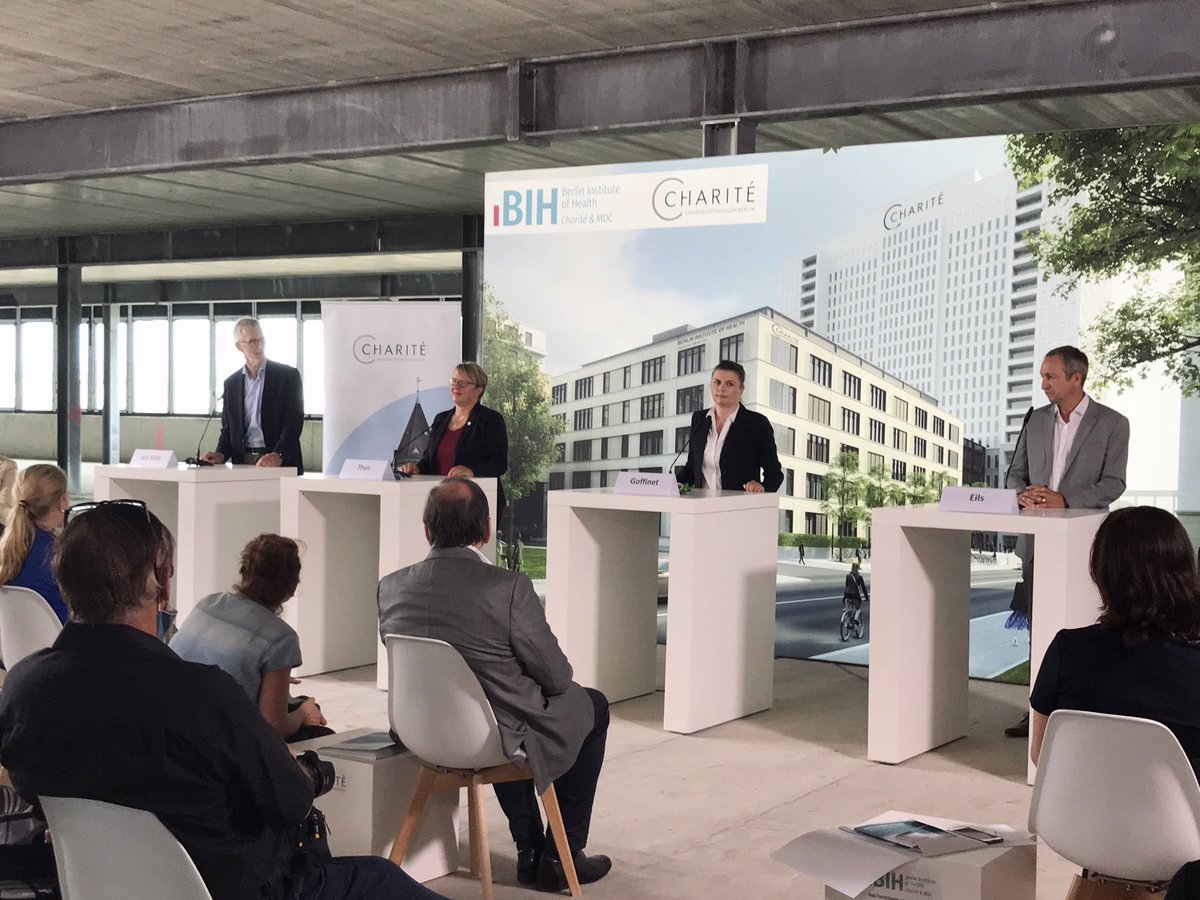 ChariteBerlin's tweet photo. Vier Wissenschaftlerinnen und Wissenschaftler von #CharitéBerlin und @berlinnovation geben Einblick in translationale Projekte der #COVID19-Forschung. #SARSCoV2 #ATIZ https://t.co/tGm7Z0QQRW