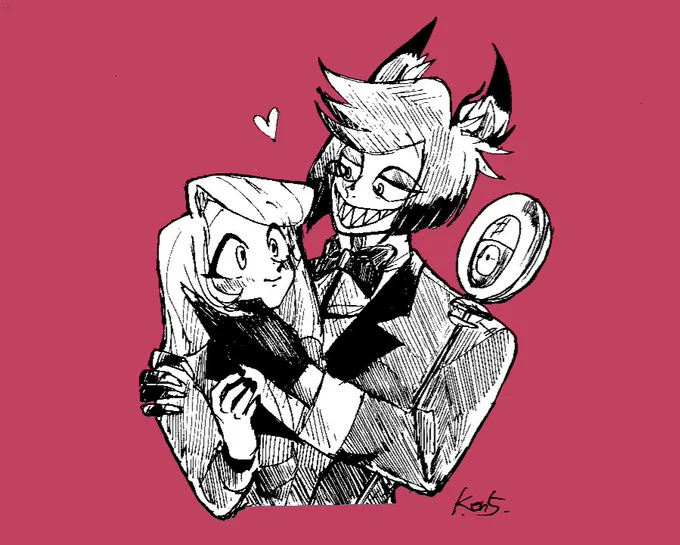 先日描いたアラチャです #HazbinHotel #HazbinHotelFanart
#charlastor #アラチャ 