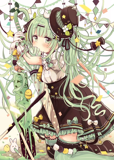 お菓子の擬人化娘
#女の子のイラストだけで興味を持ってくれる方へ届け 