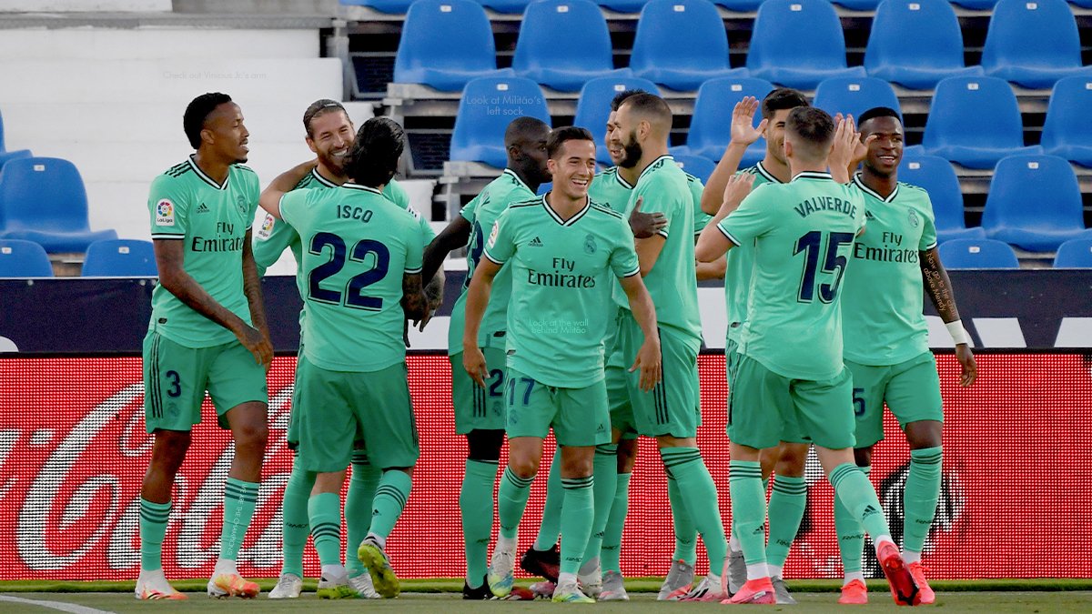 realmadriden's tweet photo. 🔎 Zoom in on @Lucasvazquez91's shirt.
#34Ligas | #HalaMadrid https://t.co/oKbSTg3wvf