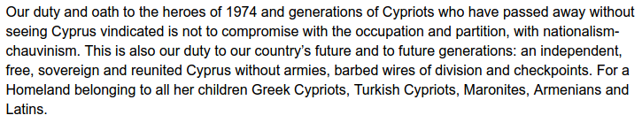 historyastheory's tweet photo. @AKEL1926's statement on the anniversary of the Turkish state's invasion of Cyprus 46 years ago today. #Cyprus1974 #ΔενΞεχνω #Unutmuyorum #UniteCyprusNow

https://t.co/mv2cABh8Df https://t.co/cPk3rs7woa