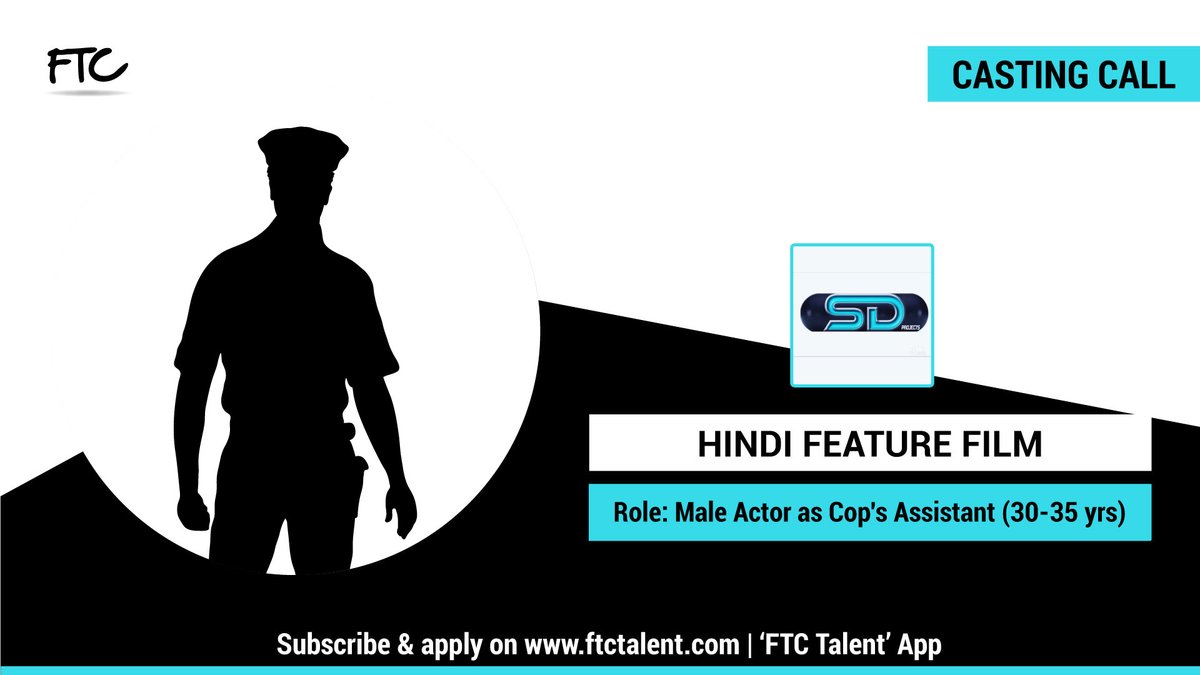 FTCTalent's tweet photo. We are seeking for a #MaleActor within the age of 30 - 35 years to play the role of a loyal assistant who assists him crack the cases for an upcoming #Hindi feature film.
Web: https://t.co/C2tbHRJtXz
App: FTC Talent
#FTCTalent #CopsRole #CopRole #CopsAssistant #LoyalAssistant https://t.co/qFuP0uQhfw