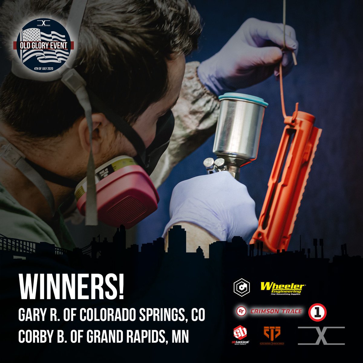 Faxon_Firearms's tweet image. 🙌 Join us in congratulating our Old Glory Event Winners!
Thanks to all of our great co-sponsors for helping make it happen!
.
#faxonfirearms #crimsontrace #wheelertools #conditionone #etsgroup #sbtactical #oneoffcoating #cerakote #guns #gun #pcc #ar9 #9mm #cincinnati #america