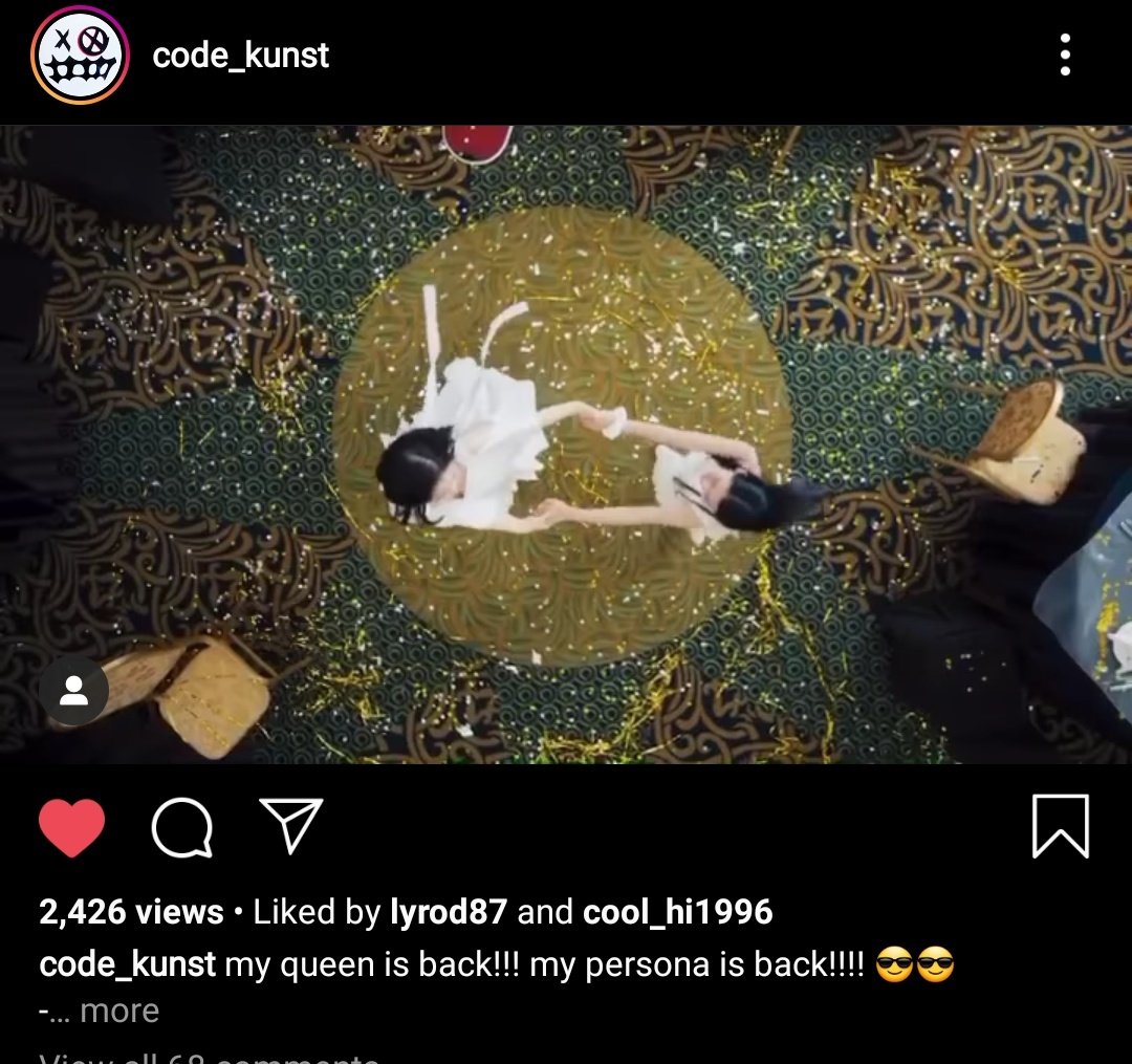 Code Kunst "My seatmate/partner is coming back!"  #HOLO  #홀로