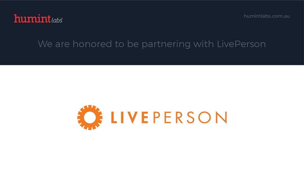 HumintLabs's tweet photo. Announcing Technology and Strategic Delivery partnership with @LivePerson
Visit https://t.co/Hnw4RX4tkL for more details
#BetterTogether #Partnership #HumintLabs #LivePerson #ConversationDesign #ConversationCommerce #AI #Chatbots #Messaging #CX #HumintLabsPartners https://t.co/85FEZYIV9S