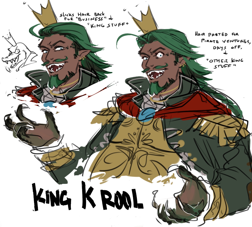 King R Rool Human 「made a gijinka of king k rool for challenge and funnsies. an」🦖sᴏʀの漫画
