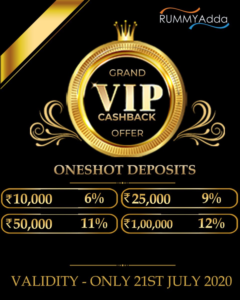 RummyAdda's tweet photo. #Rummyadda #wincasheveryday #vipoffer #playrummy #playcards #onlinecashgames #casinogames #cashbackOffer https://t.co/qXwuMDQflh