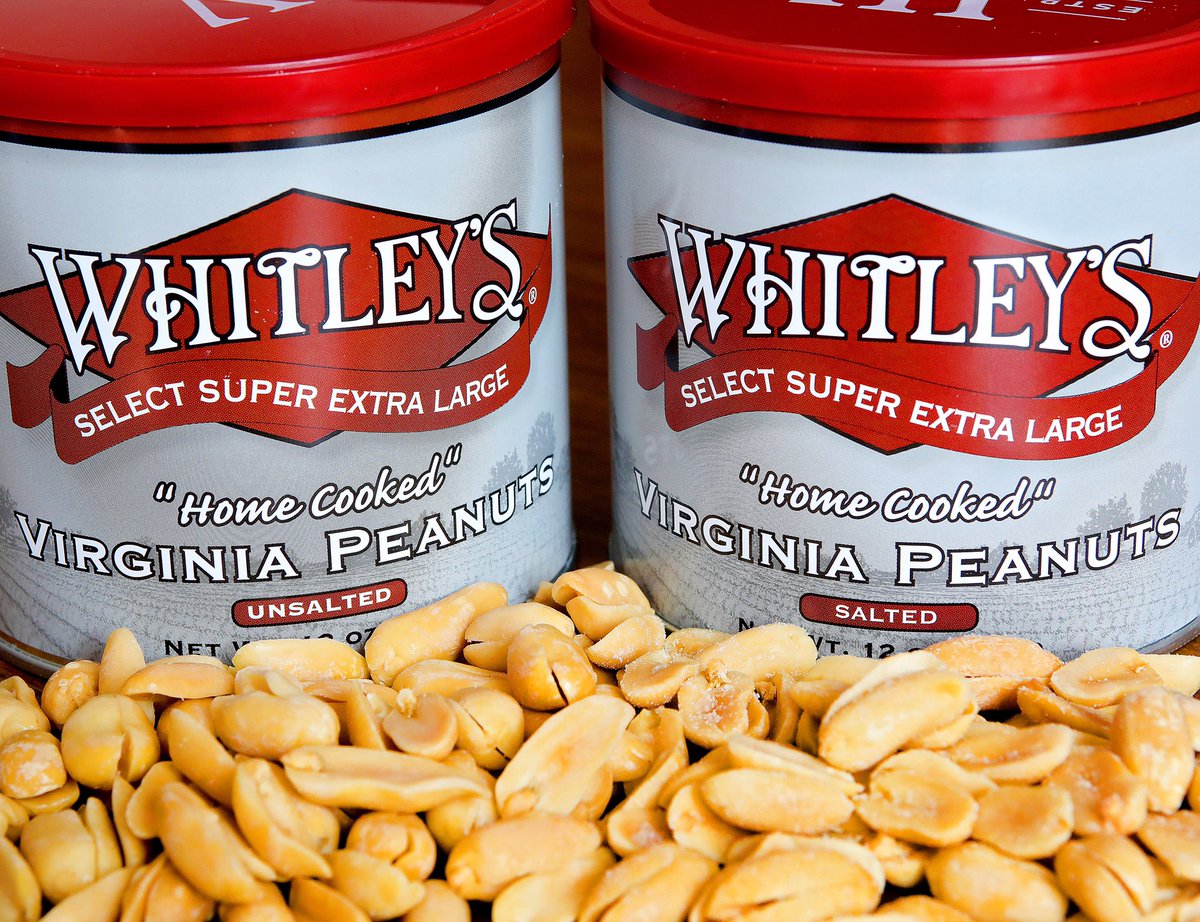 WhitleysPeanuts's tweet photo. PRO TIP: Mixing our salted and unsalted Virginia Peanuts is a great way to adjust the amount of saltiness of our peanuts to your exact liking! You can mix one of each for a half-salted version, or mix in more or less of either to get it just the way YOU like it. #whitleyspeanuts https://t.co/EF7Zj0oifd