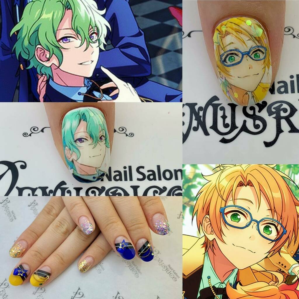 ウェヌスリコ 痛ネイル 秋葉原 あんスタ あんさんぶるスターズ あんスタネイル 遊木真 巴日和 痛ネイル 痛ネイルできるサロン ネイル Nail Nailart ジェルネイル ネイルアート ネイルデザイン Nails キャラクターネイル キャラネイル