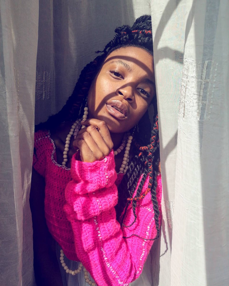 Sunlight and Water 🌻
.
Jersey and Dream Catcher Neck Piece by <a href="/evol_works/">EVOLV Works</a>
.
.
.
#singer #songwriter #pyramidsofnuune #handcrafter #crochetpattern #jersey #colors #wool #beads #everydaysouthafrica #southafricanwomen #southafricanartist