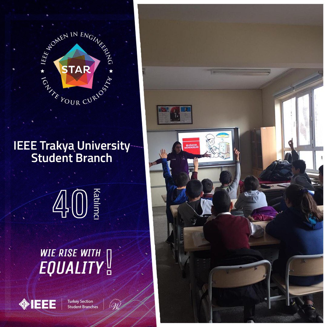 ieeeturkeywie's tweet image. 12 Aralık 2019 tarihinde IEEE Trakya Üniversitesi Öğrenci Kolunun WIE komitesi tarafından gerçekleştirilen STAR projesi  @IEEE_Trakya #starproject

The STAR project realized by IEEE Trakya University Student Branch WIE committee on 12 December 2019 @ieeetrsb @r8wie