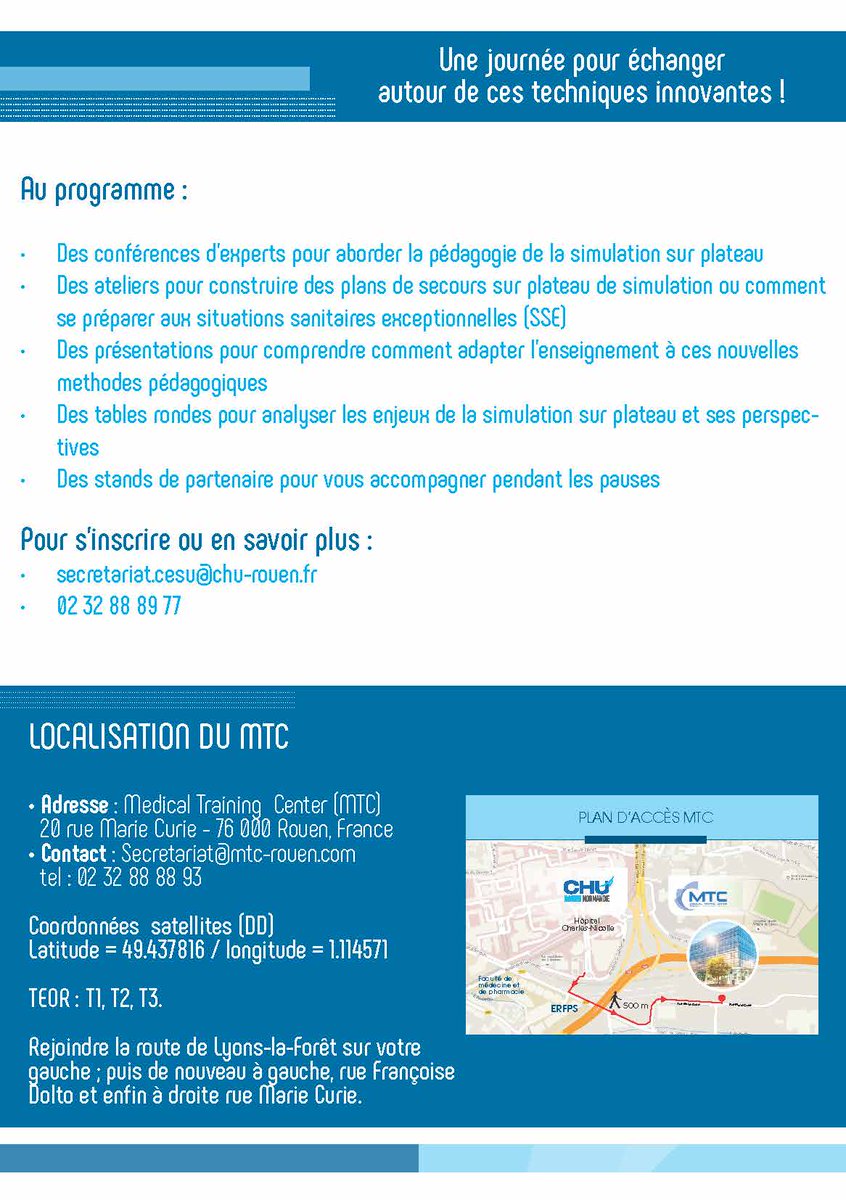 C’est reparti <a href="/ACesu76/">CESU76A</a> !

<a href="/ComunNormandie/">Comun Normandie</a> <a href="/MTC_Rouen/">MTC Rouen</a> <a href="/CHURouen/">CHU de Rouen</a>