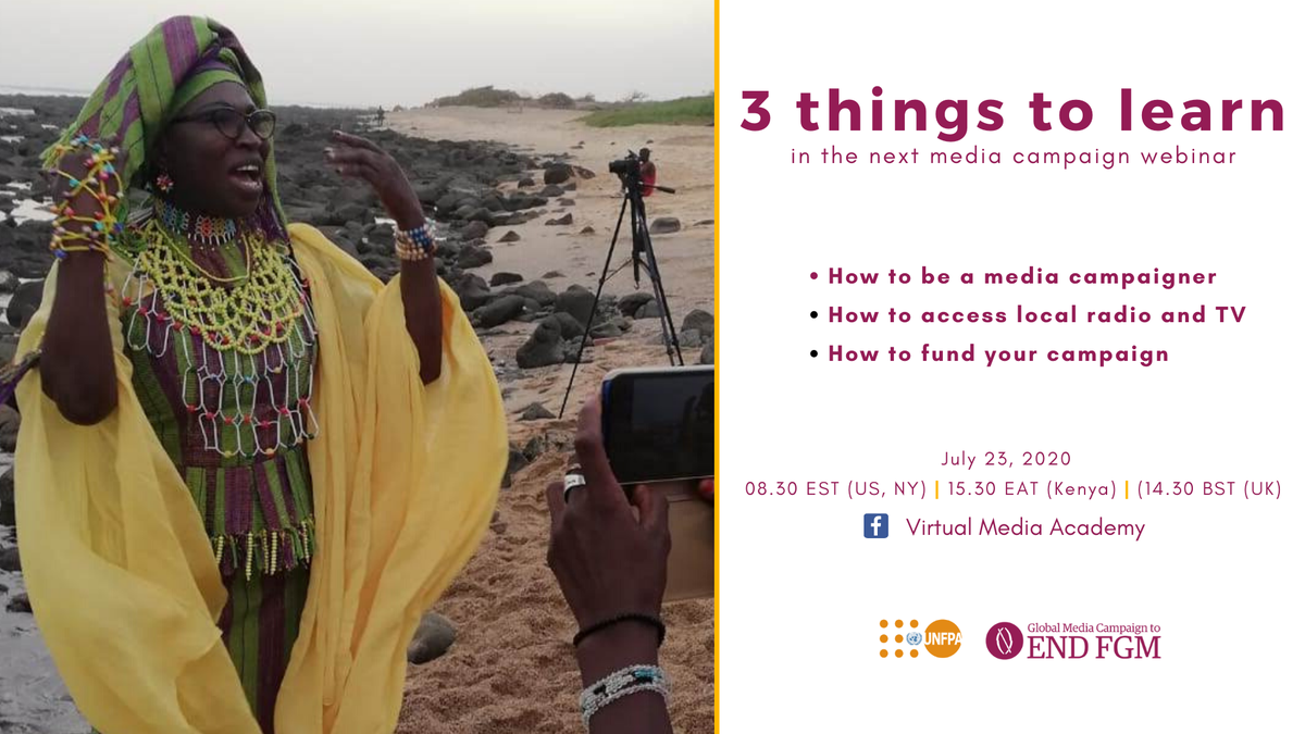 frontlineendfgm's tweet photo. Here are a few things to expect in the next @UNFPA @GMC session on the role of youth campaigners to #EndFGM 

Save the Date: July 23rd, 2020

🔔 Turn your alert to join us live: https://t.co/NH4eBEDs22

@GPtoEndFGM #GlobalMediaCampaign #VirtualMediaAcademy https://t.co/h1swxfoJ8z