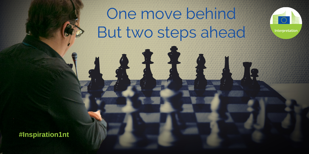EUInterpreters's tweet photo. Interpreters: one move behind, but two steps ahead!
#Inspiration1nt #anticipation #sentencestructure #timeflies #bepreparedforanything #alwaysawayout #exitplan https://t.co/rfKbuOMYDm
