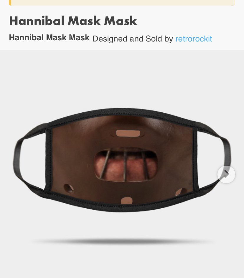 daiznyc1's tweet photo. I’m all for creative masks! This one, however,  would mess me up if I saw it in the grocery store. 😳 https://t.co/LxP8X8m525
