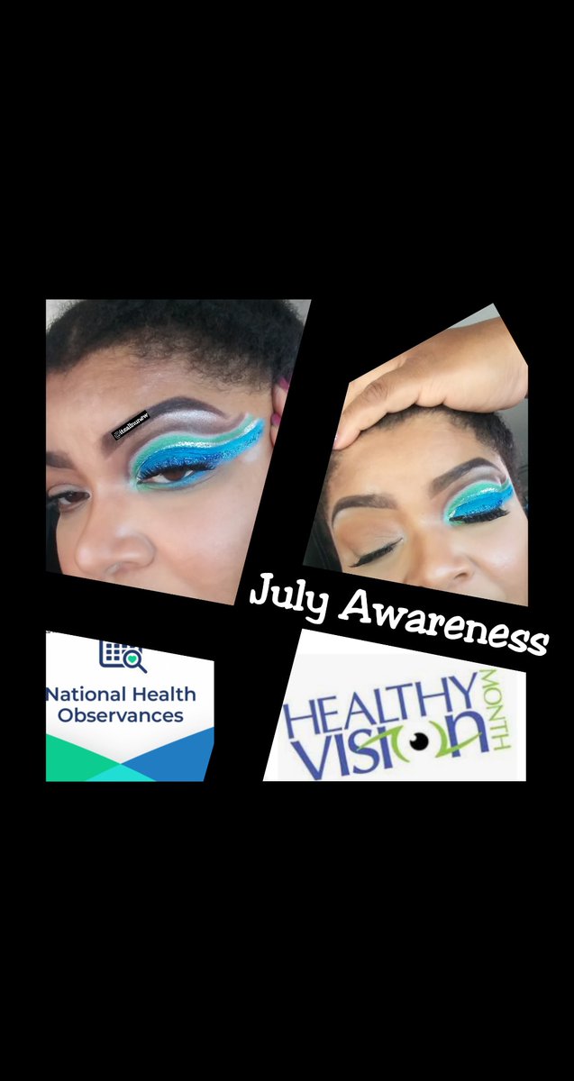 itsallnunew2's tweet image. Awareness is every month. #putHimfirst #Jhanasjourney #itsallnunew #healthyvisionmonth #vision #makeupwithamessage #nationalhealth #Vision2020 #eyedisease