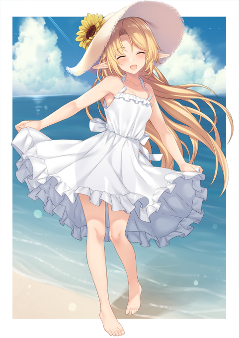 「beach full body」 illustration images(Oldest)