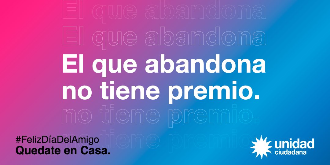 argconcristina's tweet photo. Para volver a festejar mañana tenemos que seguir cuidándonos hoy. Este Día del Amigo quedémonos en casa. 

#FelizDíaDelAmigo ♥️🎉 https://t.co/uPwCxujarw
