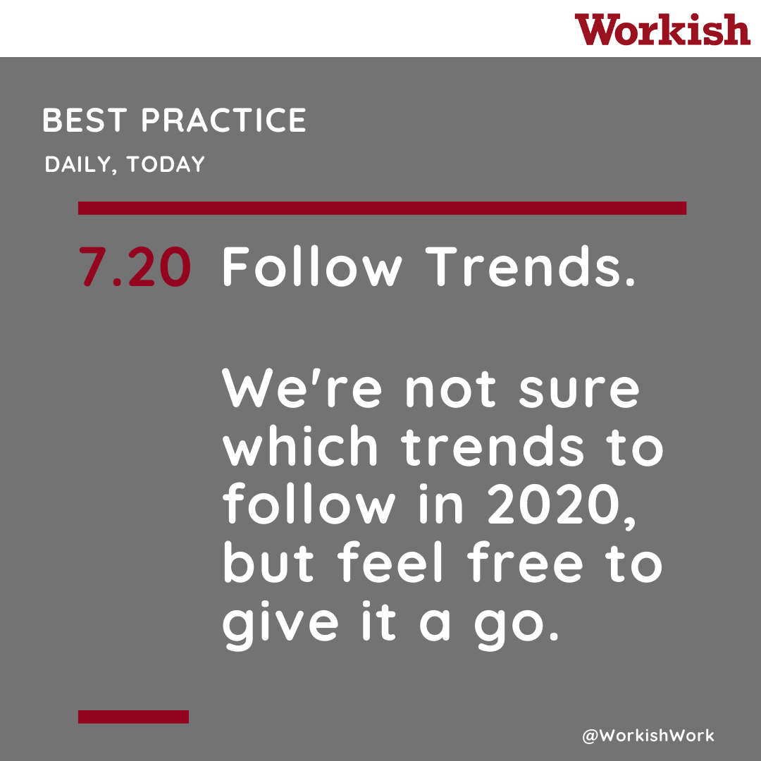 workishwork's tweet photo. Today's Workish Best Practice. #business #planning #2020 https://t.co/8vUBRV0HDz