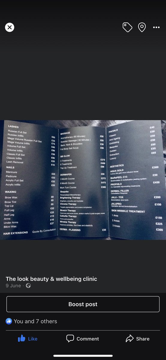 LookWellbeing's tweet image. Which treatment do you fancy