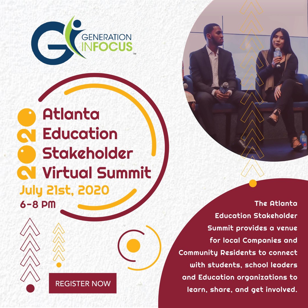 Please join us for the Atalanta Education Stakeholder Virtual Summit #Atlanta #education #stem  #steam