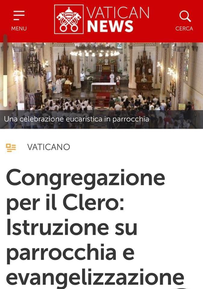 amandil5's tweet photo. In relazione alla nuova Istruzione ritengo invece che le parrocchie hanno senso ed esistono in funzione di un preciso territorio, negarlo e ritenerlo superfluo significherebbe negare la stessa funzionalità della parrocchia. Quindi un ecclesiale casino! #parrocchie #chiesa https://t.co/EX2EKUWhH5