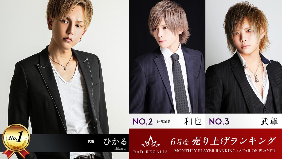 京都祇園no 1ホストクラブ Club Regalis على تويتر Rad Group Rad Regalis 6月ランキング Rad Regalis レガリスの 年月ランキングが 発表になりました 詳しくは画像をご覧ください Rad Group T Co Tairreokrx 本気でホスト Radgroup 京都