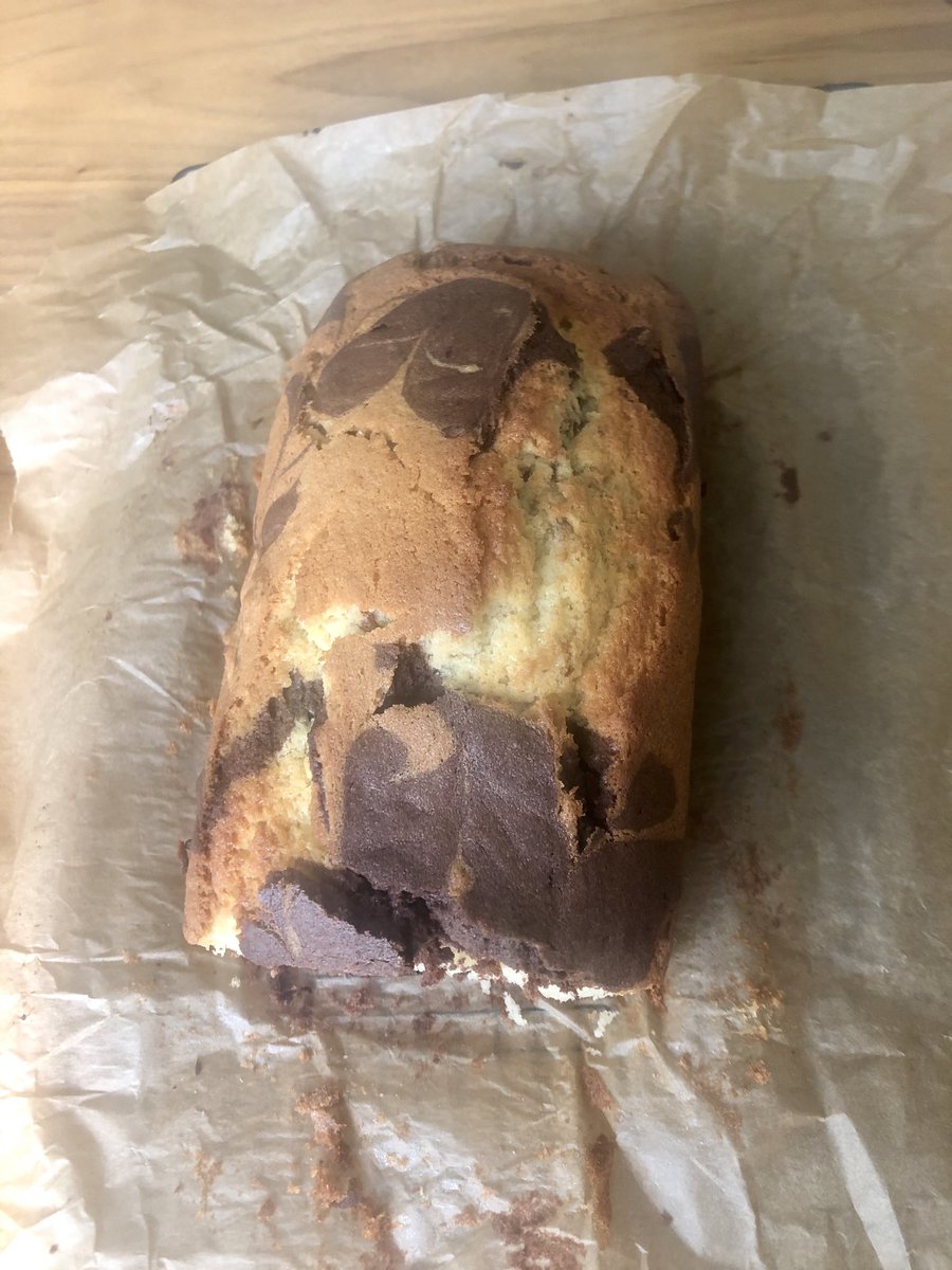 SophieFoxPSG's tweet photo. Marble cake for the National Cake Day quiz @PSGLaw slight chunk missing off the end, not sure what happened there..honest! https://t.co/gEciEor69L
