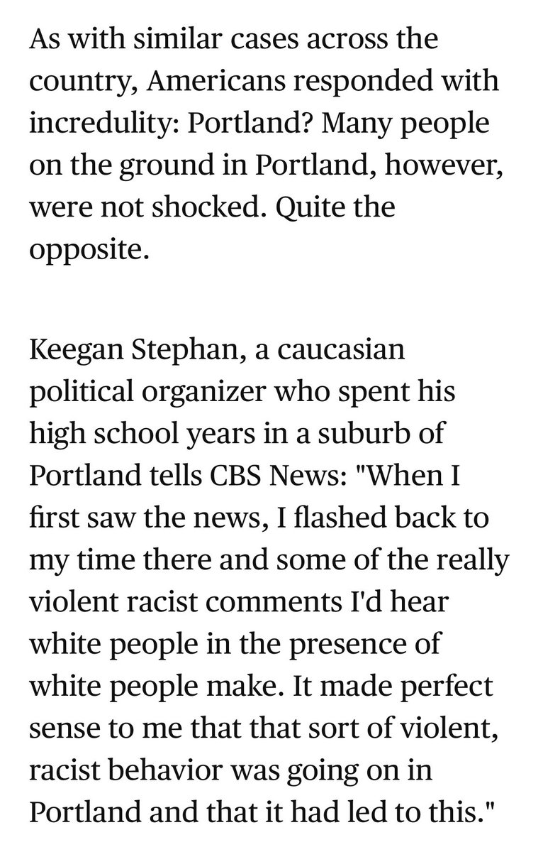 Circa 2017: “This direction of these ideas or these movements from the fringes, which they were, to the center -- from the little music clubs in Portland, I mean, to essentially the White House -- that's a huge reality of American life.”  #GoonGestapo  https://www.cbsnews.com/news/portland-race-against-the-past-white-supremacy/