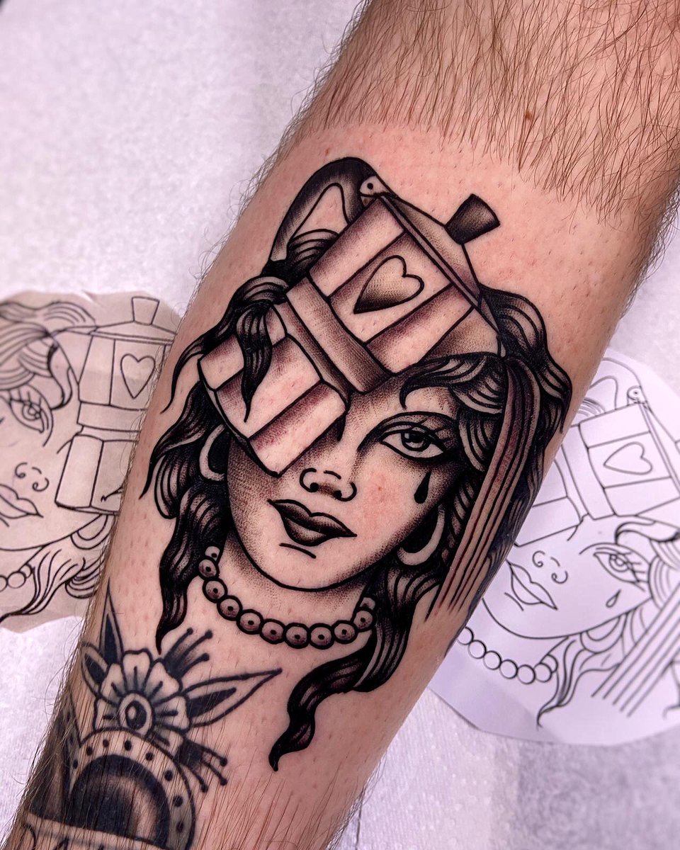 Savage traditional piece done by Chris!