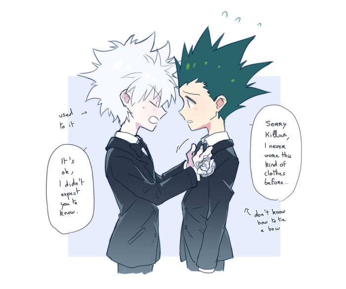 Killugon in their yorknew city arc suits were too cute...!! 