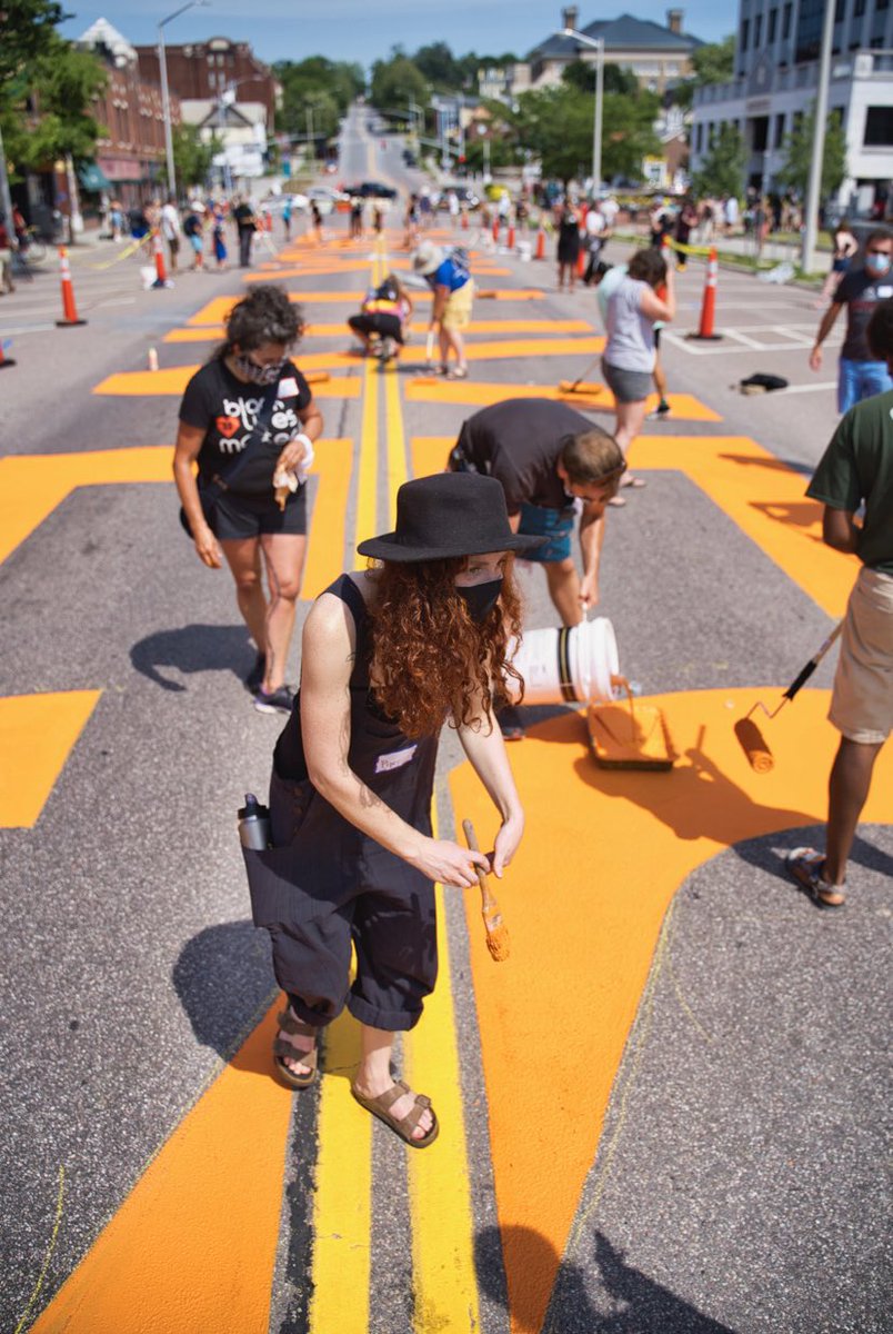 theBPVT's tweet photo. An Ally is someone who has privilege, but chooses to stand for and with marginalized communities by taking tangible, ongoing actions to dismantle systems of oppression. These are our allies! #ally #blacklivesmatter #theblackperspectivevt #endracism #blacklivesmattermural https://t.co/oWhZeF3rji