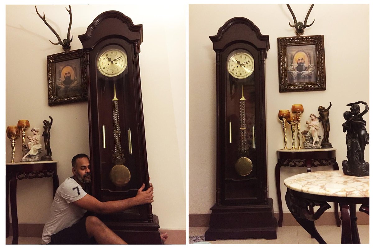 Rokib_visualart's tweet image. My long awaiting “ grandfather clock” Alhamdulillah 
#grandfatherclockbangladesh #antique #vintage #oldclockbd