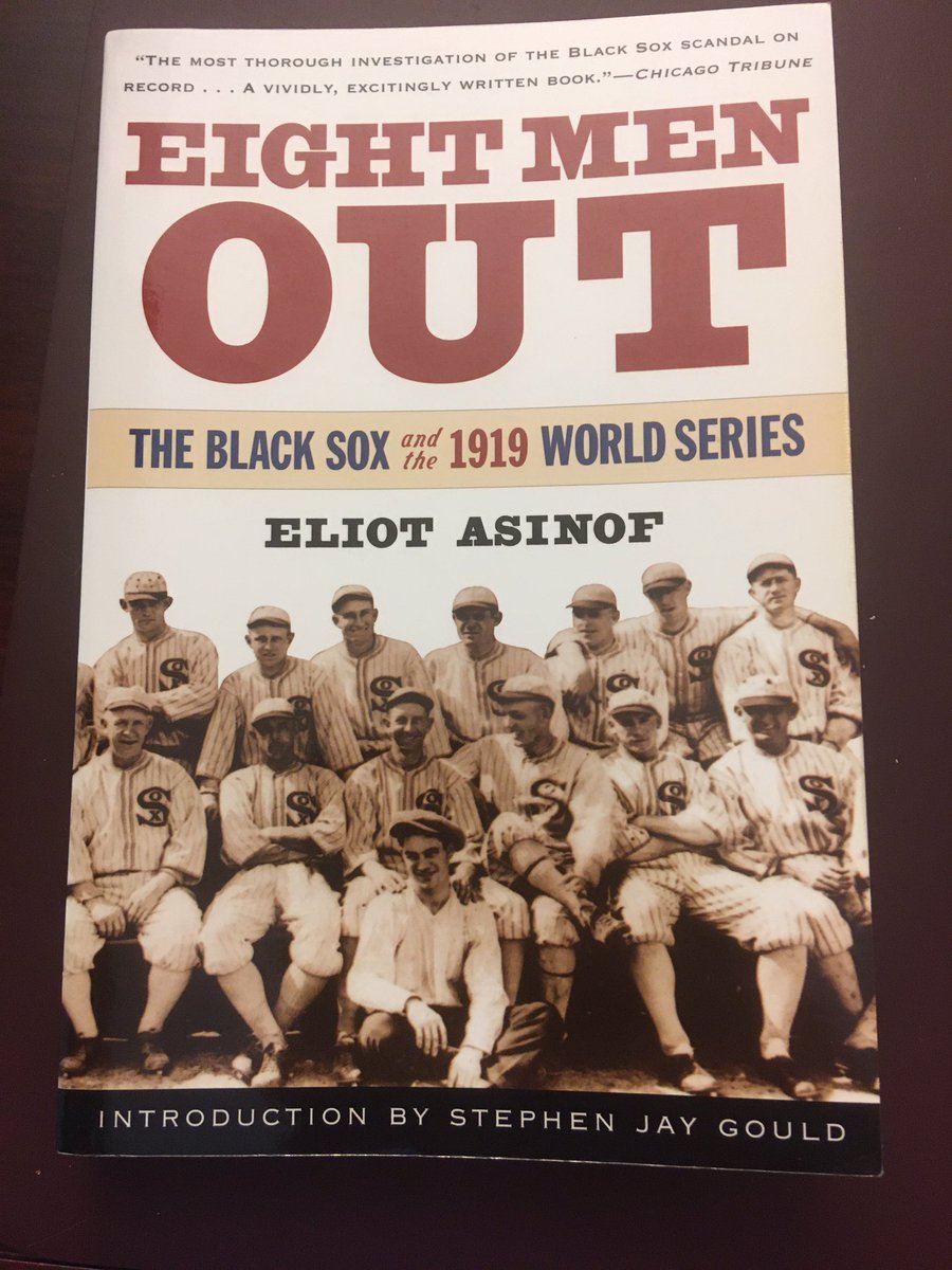 Baseball Week on the book thread begins with ...Suggestion for July 20 ... Eight Men Out: The Black Sox and the 1919 World Series (1963) by Eliot Asinof.