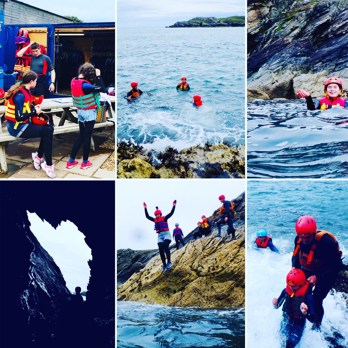 CecilyFullerton's tweet photo. Coasteering was awesome on Anglesey last weekend.... Sophie did an amazingly high jump for her last triumph of the afternoon- GULP! Can see why she earned her LTTO award this year for YR 10 😁👌@MyddeltonCol @MyddeltonPe https://t.co/WM0GydKcm4