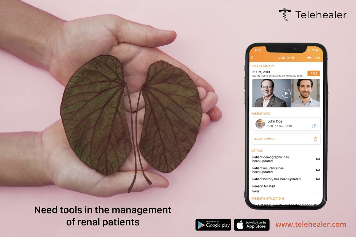 telehealer's tweet photo. Telehealer is a remote patient monitoring platform that can easily gather patient’s weight and blood pressure from the convenience of their smartphones. It helps drives better patient outcomes.

#RPM #Telemedicine #Remotepatientmonitoring #Healthcaresupport #Digitalhealth https://t.co/kMGeGYdhwM