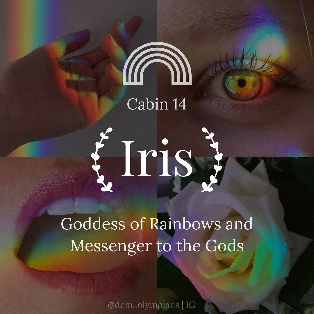  #NEW: Iris was the Greek goddess of the rainbow, and a messenger for the gods. The rainbow appears to connect heaven and earth.