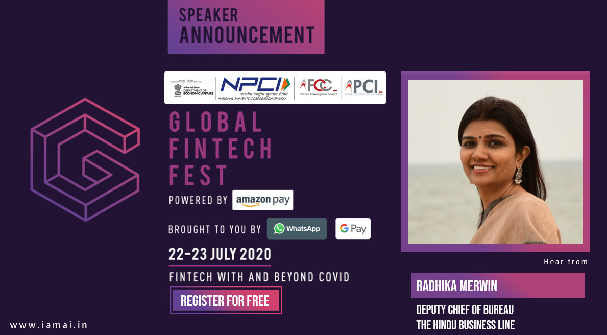 We are extremely happy to announce that <a href="/RadhikaMerwin/">Radhika Merwin</a>, Deputy Chief of Bureau <a href="/businessline/">businessline</a> 
 will be speaking at the virtual #GlobalFintechFest 2020

Hear her at the #GlobalFintechFest 2020:globalfintechfest.com