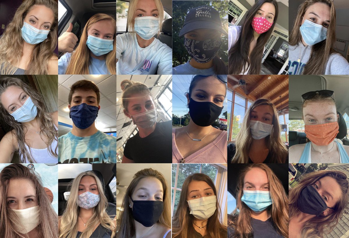 DanceEC's tweet photo. MASK CHALLENGE! In an effort to keep others safe and healthy, we are challenging teams to do their part and #wearyourmask 😷 We challenge 
@SJU_Dance @EndicottCheer @HUDanceTeam https://t.co/vX7foNldzq