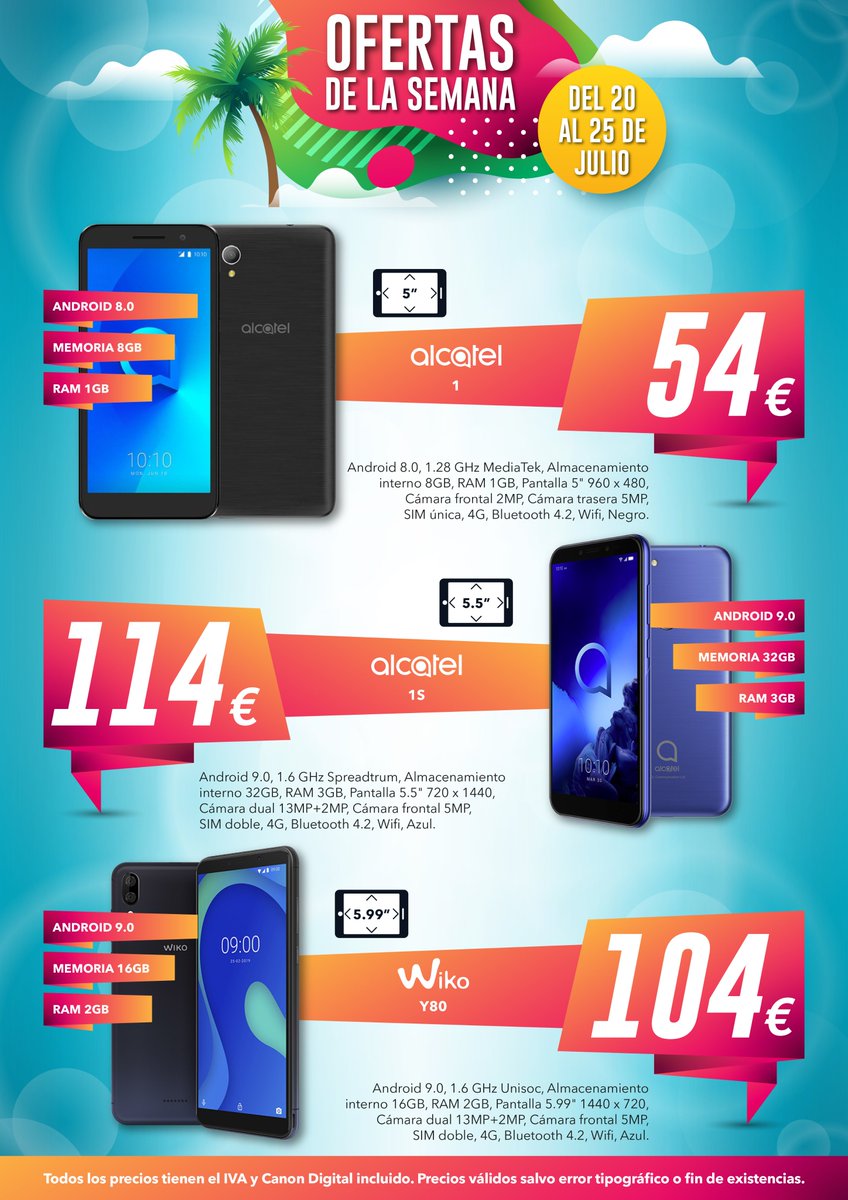 ofertahp's tweet photo. 📣📣📣 OFERTAS SEMANALES 📣📣📣

No dejes escapar las OFERTAS SEMANALES en PORTÁTILES y SMARTPHONES que os traemos todas las semanas en OFERTASHP 💻📱

Este VERANO elige OFERTASHP ⬇️⬇️⬇️

🌐 https://t.co/aggM4mA9KT

📨 Envíos GRATIS a partir de 60€ 📤 https://t.co/BiHnPgu0Yt