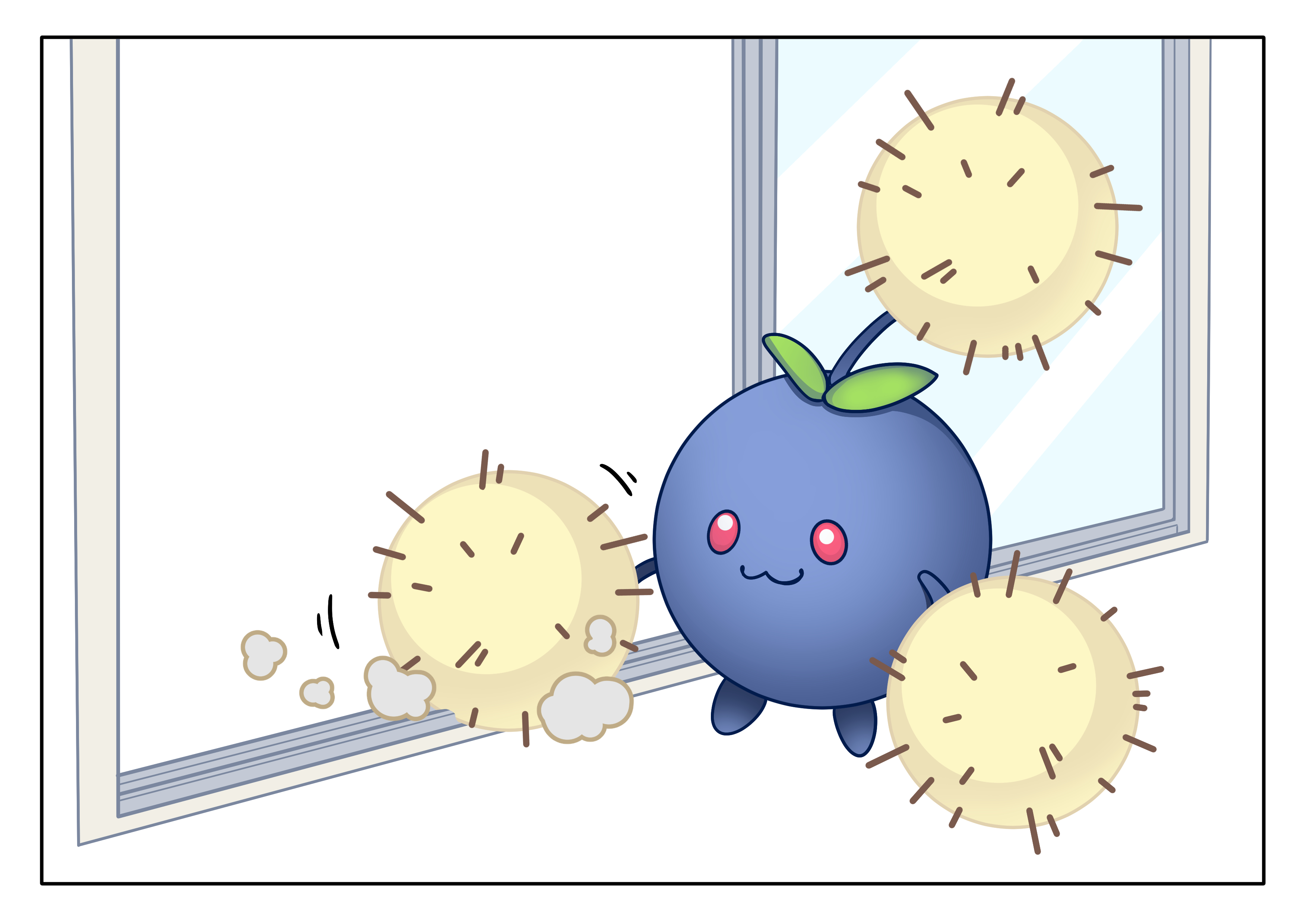 フキダシコットン 1日1枚 窓枠掃除に便利なワタッコ ポケモン剣盾 Pokemon イラスト T Co Rqiig2vvic Twitter