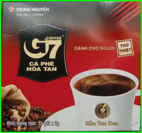 たけひろ こんばんは G7コーヒーは街のコンビニや空港のお土産ショップにて良く見かけますね 私も出張帰りにバラマキ土産 としてもたくさん買ってきました ドリップの容器ついたベトナムコーヒーも空港で買ったのですが なかなか手間隙かかって