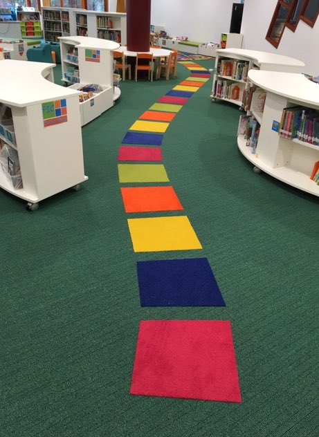 JulieMuirReads's tweet photo. Teamwork = when different departments all come together to make a special library even more lovely for our early readers. Follow the reading rainbow road.
#ISAreads #INTLchat #PYPlibrary #ISAlibraries #distancelearning #schoollibrarylife https://t.co/sgTlmq8q5i