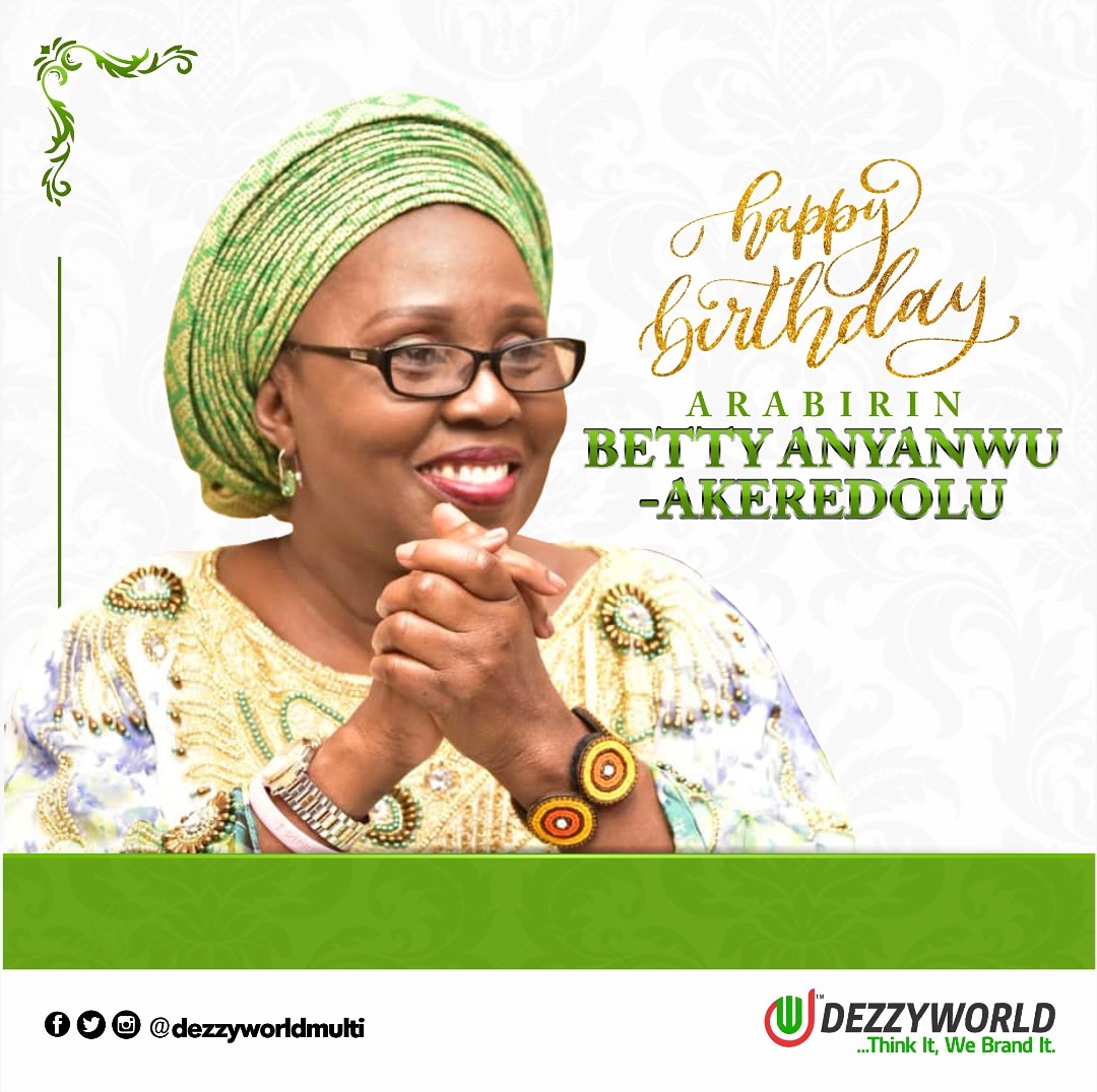 dezzyworldmulti's tweet photo. A hearty birthday wishes to Her Excellency, The First Lady of Ondo State, Arabirin Betty Anyanwu-Akeredolu.
We celebrate your contributions and your selfless service to humanity.
Happy birthday Ma🎂.
#Dezzyworldmulti #HappyBirthday https://t.co/K4vJEy8oU4