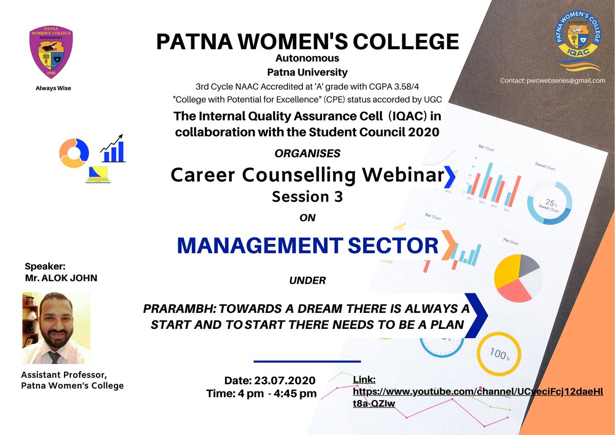 IicPwc's tweet photo. Here comes the third poster of the webinar session | PRARAMBH 2020 | 🌸✨
Session 3 on MANAGEMENT SECTOR. 
Get ready to level up! 💥
Stay tuned for more. 
#PWC
#PWCPRARAMBH2020
#EMBRACEENRICHEXCEL
#yeswecandoit https://t.co/mcaHkDp4jb