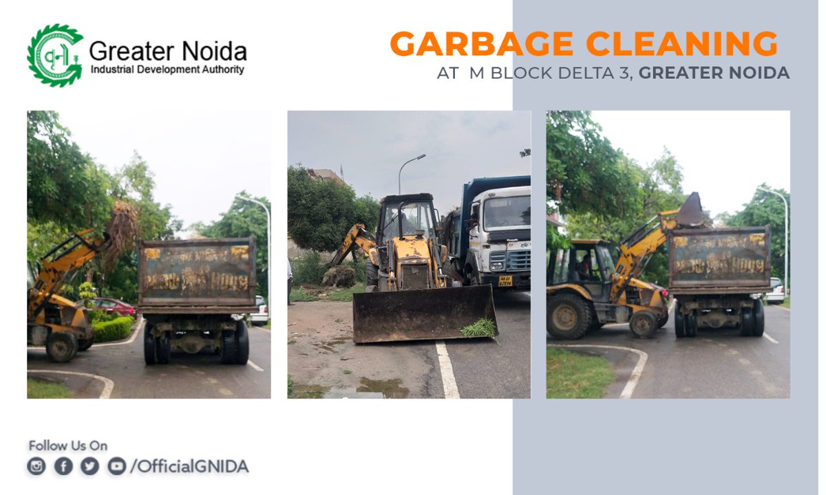OfficialGNIDA's tweet photo. Garbage Cleaning Work in Progress at M block, sector Delta-3 #GreaterNoida
With Hygiene & Cleanliness we all can curb the spread of Communicable Diseases.
#Hygiene #Cleanliness #GarbageCollection #GarbageCleaning
#GNIDA #GNIDACares
#Unlock2 https://t.co/Jlpfz5JE3H