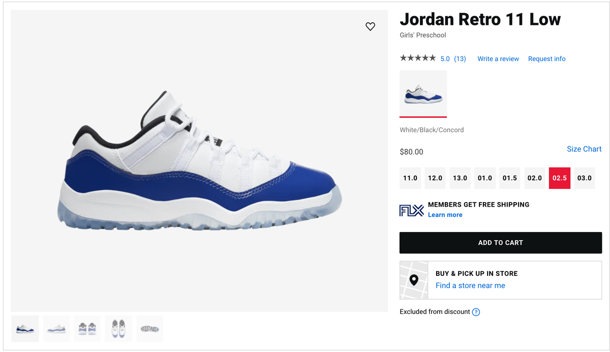 jordan 11 stores near me